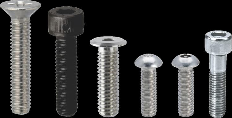 Assortment of heavy hex, socket head, and structural bolts