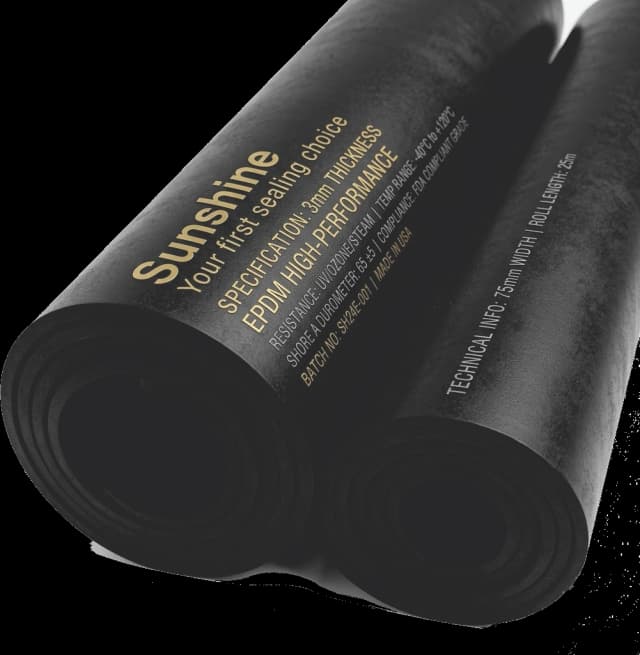 Molded elastomeric EPDM rubber gasket