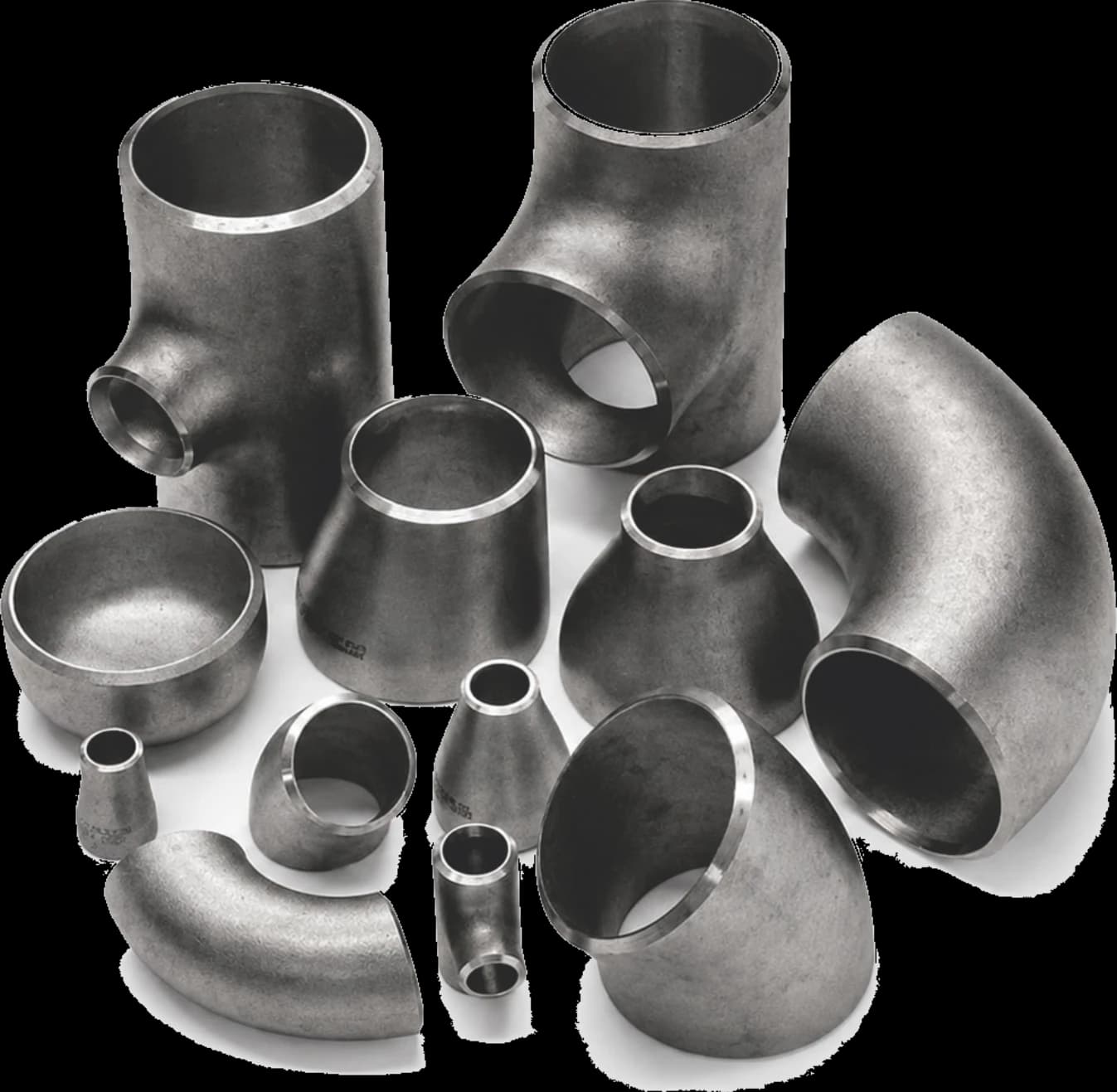 Polished stainless steel pipe fittings