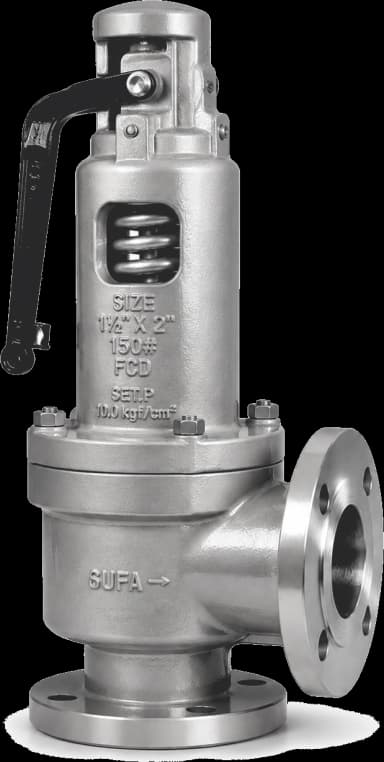 Spring-loaded pressure safety relief valve